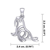Hollow Walrus Silver Pendant TPD6035 - DiveSilver Jewelry